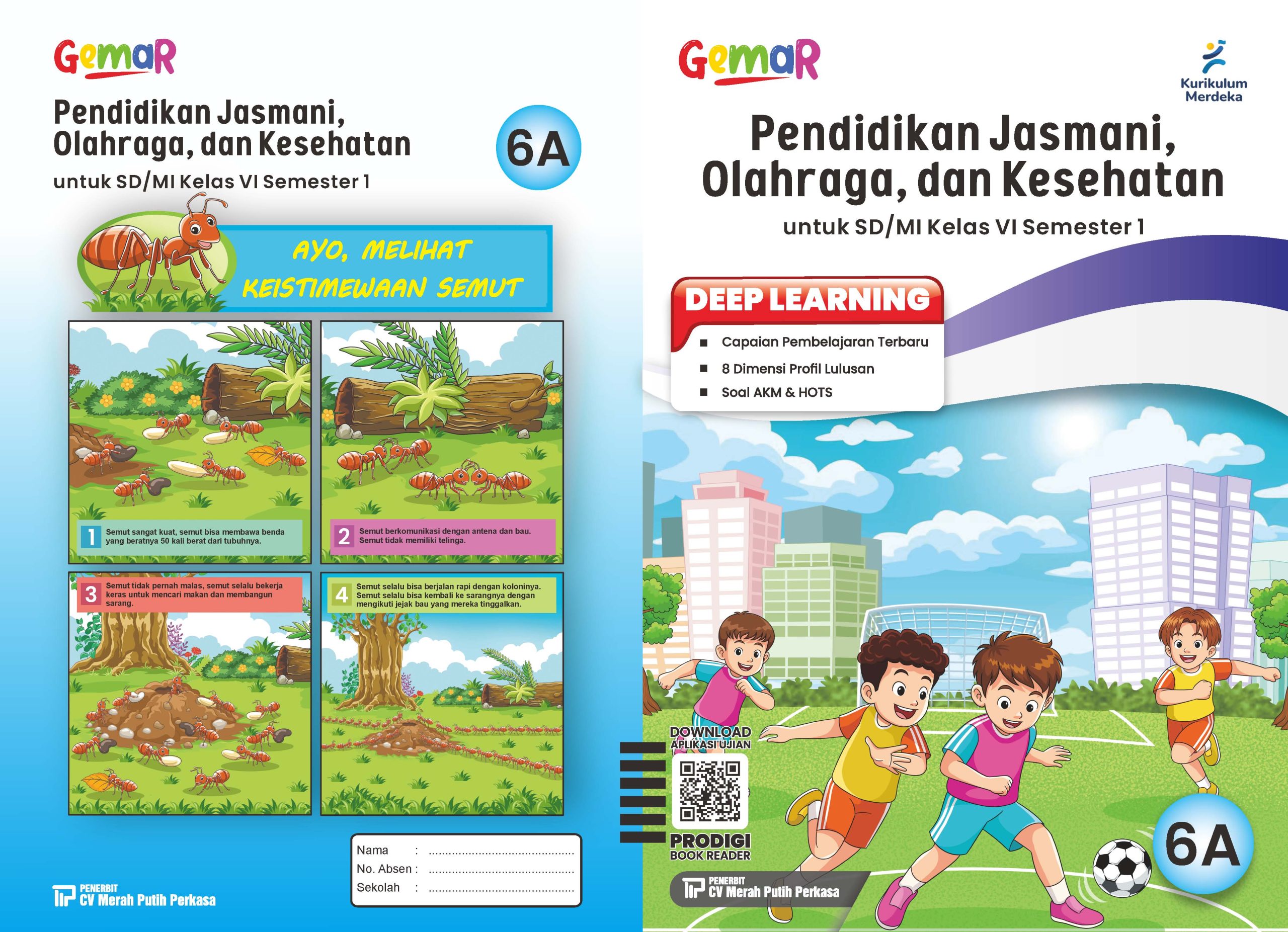 Pendidikan Jasmani, Olahraga, dan Kesehatan untuk SD/MI kelas VI Semester 1
