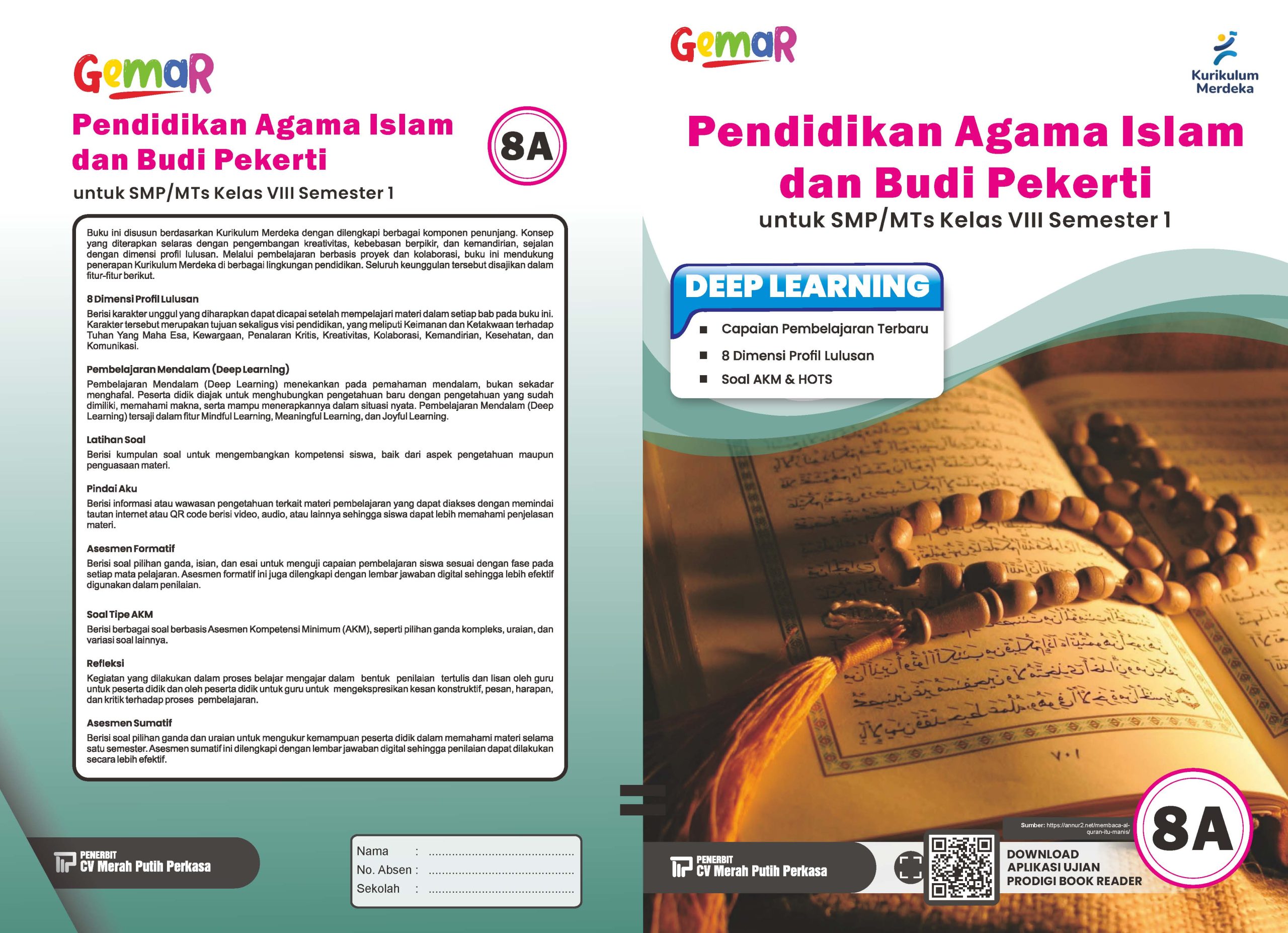 Pendidikan Agama Islam dan Budi Pekerti untuk SMP/MTs Kelas VIII Semester 1